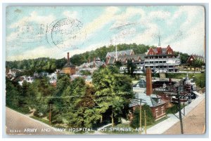 1908 Army And Navy Hospital Exterior Hot Springs Arkansas AR Posted Postcard