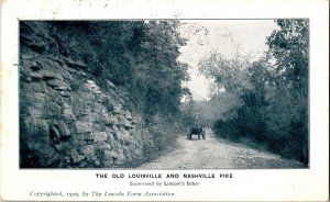 The Old Louisville and Nashville Pike Turnpike c1910 Vintage Postcard P47