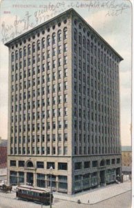 New York Buffalo Trolley At The Prudential Building 1910