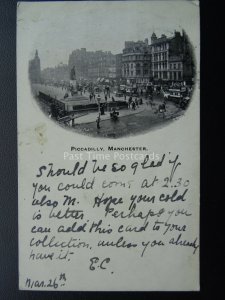 Manchester PICCADILLY c1902 UB Postcard