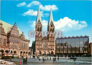 Modern Postcard Bremen Rathaus Dom Parlament