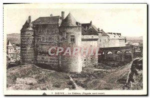 Old Postcard Dieppe The Chateau Facade north ouses