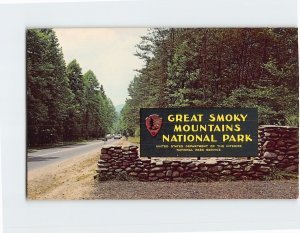 Postcard Great Smoky Mountains National Park Gatlinburg Tennessee USA