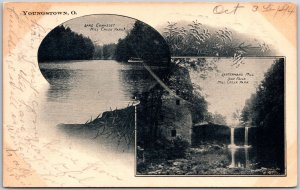 1904 Youngstown Lake Cohasset Mill Creek Park Lanterman's Mill Posted Postcard