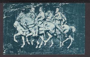 GA Stone Mountain Park Confederate Memorial enormous work of Art pm1967 ~ Chrome