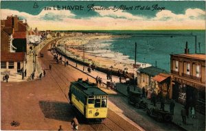 CPA Le HAVRE-Boulevard Albert Ier et la Plage (348625)