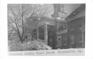 H76/ Alexandris Campbell Kentucky RPPC Postcard c1950s County Court House 129