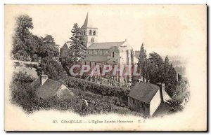 Old Postcard Graville L Eglise Sainte Honorine