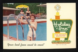 Elyria-Lorain, Ohio/OH Postcard, Holiday Inn, Swimming Pool, Lorain Boulevard