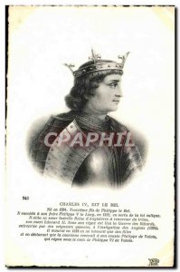 Old Postcard Charles IV said Bel