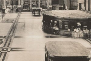 RPPC Lobby Union Station Ticket Window Kansas City MO Grogan photo postcard G830 