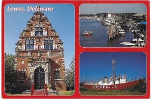 Historic Lewes Delaware Zwaanendael Museum Harbor & Lightship Overfalls  4 by 6