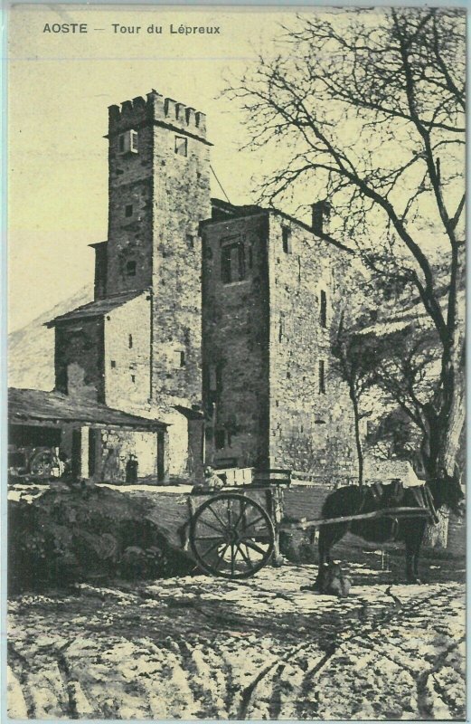 97331 - Vintage POSTCARD - AOSTA City - TOUR du LEPREUX -- Tower of Lebrose-