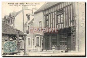 Old Postcard Moret sur Loing Old house of Sugar & # 39Orge religious Moret