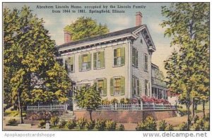 Illinois Springfield Abraham Lincoln Home Occupied By The Lincoln Family From...