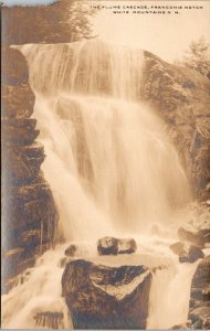 RPPC Flume Cascade Franconia Notch New Hampshire NH 1910s Postcard L4
