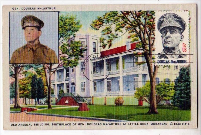 AR - Little Rock. Gen Douglas MacArthur Birthplace