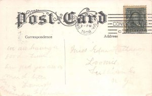 Coney Island New York Greetings Red Lantern Vintage Postcard AA102488