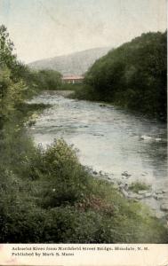 NH - Hinsdale. Ashuelot River from Northfield Street Bridge