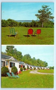 LINCOLNVILLE, Maine ME ~ Roadside ANCHOR MOTEL c1970s Earl Helen Weigel Postcard