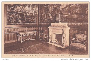 La Rochelle , France , 1910-20s ; L´Hotel de Ville - Cabinet du Maire Jean G...