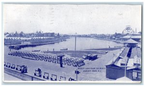 c1905's Wesley Lake From The Beach Boating Asbury Park New Jersey NJ Postcard