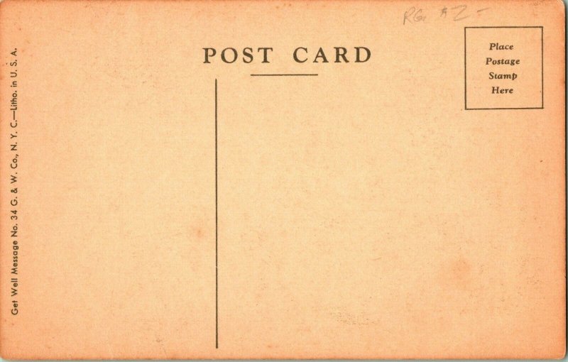 Vtg Postale G & Avec Co Rétablissement Vite Message Sans 34 - Paumes 91 : 11 -