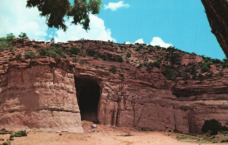 Vintage Postcard Kit Carson Cave Gallup New Mexico Camp Site Frontiersman
