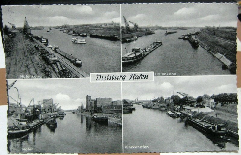 Germany Duisburg Hafen Hafenkanal etc - posted 1957