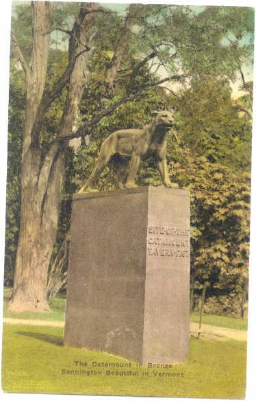 D/B The Catamount in Bronze in Bennington Vermont VT