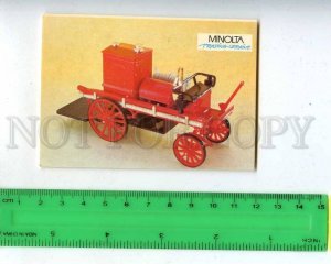 259564 USSR CAR Daimler Fire Truck Pocket CALENDAR 1992 year