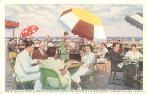 Wilson & Co Roof Garden Restaurant & Diners Postcard Chicago World's Fair
