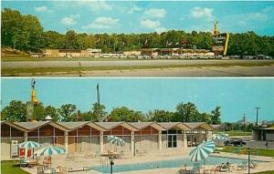 MS, Meridian, Mississippi, Holiday Inn, Multi View, Curteichcolor No. 2DK-1128