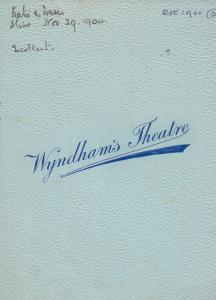 Mrs Danes Defence Lena Ashwell Alfred Bishop Wyndhams 1900 Old Theatre Programme