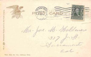 Life Savers Lifeboat in the Breakers 1906 postcard