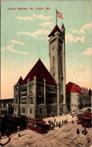 Postcard Union Station in St. Louis, Missouri