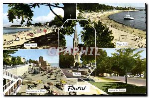 Modern Postcard Fouras North Beach South Beach Descent to the beach casino En...