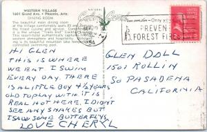 PHOENIX, AZ Arizona   WESTERN VILLAGE Resort Hotel  1954 Roadside  Postcard 