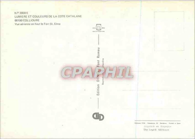 Modern Postcard Collioure Light and Colors of the Riviera Riviera Catalan