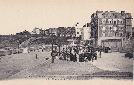 France Dinard La Digue et le Restaurant des Terrasses