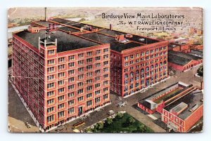 Birds Eye View Rawleigh Company Freeport Illinois IL UNP DB Postcard M8