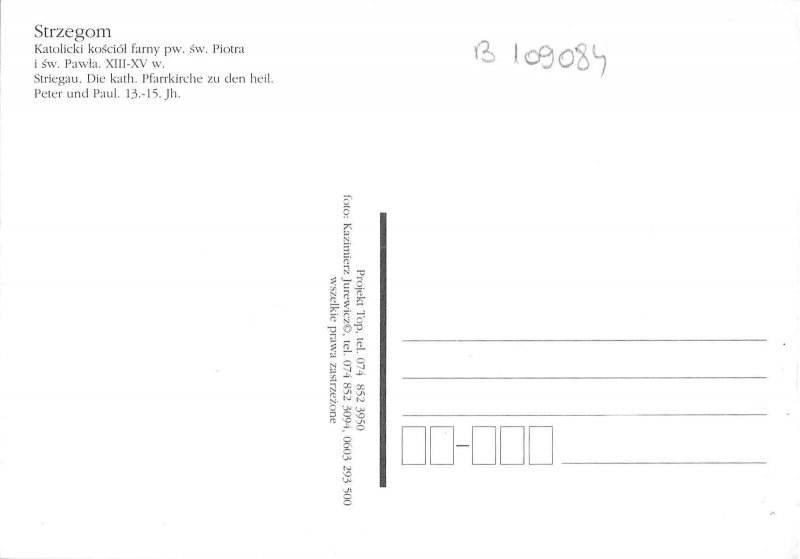 B109084 Poland Strzegom Katolicki Kosciol Farny, Striegau Peter und Paul