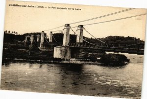 CPA CHATILLON-sur-LOIRE - Le Pont suspendu sur la Loire (228131)