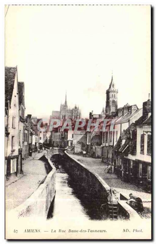 Amiens - La Rue Basse Tanners - Old Postcard