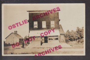 Elcho WISCONSIN RPPC c1910 GENERAL STORE Burton nr Rhinelander Crandon WI KB