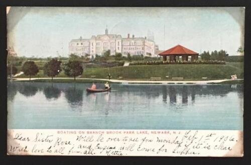 Boating on Branch Brook Park Lake Newark NJ 3745  1906 