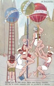 WW1  E. BENEDETTI Political Satire Kaiser Joseph Gym Contest Italy anti Germany