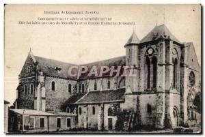 Longpont - the Basilica - Old Postcard