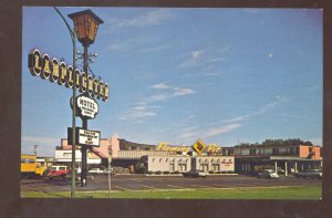 SPRINGFIELD MISSOURI ROUTE 66 LAMPLIGHTER MOTEL OLD CARS ADVERTISING POSTCARD