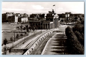 Germany Postcard Brandenburg Gate View from Former Reichstag c1940's RPPC Photo